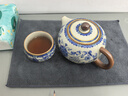 兮元記青花汝窯大西施茶壺泡茶單壺單個(gè)高檔家用滿(mǎn)花描金琺瑯彩功夫茶具 茶壺+2茶杯+干泡盤(pán) 曬單實(shí)拍圖