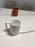 炊大皇陶瓷杯馬克杯茶杯 經(jīng)典黑白泡茶杯咖啡杯早餐杯果汁水杯白色420ml 曬單實(shí)拍圖