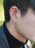 蔓笙999足銀男士耳釘純銀輕奢中性潮流個(gè)性氣質(zhì)時(shí)尚耳圈單只酷帥耳飾 999足銀耳釘【單只】 曬單實(shí)拍圖