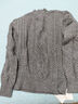 梵希蔓灰色菱格半高領(lǐng)毛衣女26年冬季新款保暖立領(lǐng)麻花針織衫上衣 75261 灰色 S （建議90-100斤） 曬單實(shí)拍圖