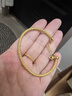 周大福簡(jiǎn)約麻花素圈黃金戒指女可疊戴(工費280)12號 約2.05g EOF1784 曬單實(shí)拍圖
