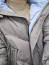 鴨鴨（YAYA）鞠婧祎同款羽絨服女短款2025秋冬新款韓版時(shí)尚加厚保暖顯瘦外套XH 灰色 L （165） 曬單實(shí)拍圖