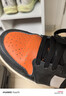 Jordan男休閑鞋喬丹 橙色扣碎AJ1 JORDAN 1運動(dòng)鞋553558-081白橙42.5 曬單實(shí)拍圖