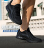 李寧運動(dòng)鞋男鞋輕便透氣網(wǎng)面拼接緩震跑步鞋黑色低幫軟底休閑慢跑鞋 【透氣網(wǎng)面】黑色(009款)-4 42 曬單實(shí)拍圖