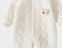 婧麒（JOYNCLEON）嬰兒連體衣保暖夾棉嬰幼兒寶寶衣服秋冬爬服哈衣套裝 Jlt200702 曬單實(shí)拍圖