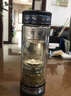 茶之戀彩鈦版999純銀茶水分離杯男士高檔便攜過(guò)濾旅行禮物雙層泡茶水杯 龍紋-銀蓮花（彩鈦版） 曬單實(shí)拍圖