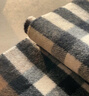 博柏利（BURBERRY）Burberry博柏利對比感格紋羊絨圍巾絨線(xiàn)圍巾男女同款情侶款棕色 棕色 曬單實(shí)拍圖
