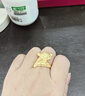 菜百首飾 黃金戒指 足金女款狐貍戒指 時(shí)尚女士戒指 活圈   HJ 黃金戒指 約13.16g 曬單實(shí)拍圖