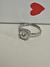 法度小方糖1克拉莫桑石鉆戒925銀情侶對戒活口戒指女莫桑鉆 開(kāi)口可調節 1克拉小方糖戒指 曬單實(shí)拍圖