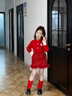 moonkids童裝女童紅色亮片裙2025秋冬新款兒童半身裙新年戰袍冬裝直筒裙子 6159紅色亮片裙 110 cm 曬單實(shí)拍圖