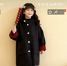 G.duck小黃鴨女童雙面呢子大衣2026秋冬新款紅色外套女孩子兩面穿過(guò)年服 紅色 【雙面穿】 150 身高140-149體重68-80 曬單實(shí)拍圖