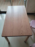 源氏木語(yǔ)兒童家具兒童學(xué)習手工桌實(shí)木小學(xué)生作業(yè)家用寫(xiě)字桌組合簡(jiǎn)約小戶(hù)型兒童書(shū)桌 (2)（橡木）0.8米兒童手工桌 曬單實(shí)拍圖