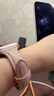 MSSM適用蘋(píng)果手表表帶女款小蠻腰真皮apple watch表帶iwatch Ultra3/S11/10/9/8/Se3-粉色38/40/41mm 曬單實(shí)拍圖