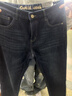 HLA海瀾之家直筒牛仔褲男中華龍加絨加厚褲子男冬季新年 曬單實(shí)拍圖