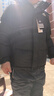 品牌斷碼羽絨棉服男士冬季新款加厚保暖棉襖寬松連帽棉衣防風(fēng)外套 AD-黑色 L 90-120斤 曬單實(shí)拍圖