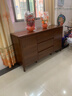 言木智實(shí)木斗柜臥室儲物柜床尾置物柜客廳靠墻五斗柜新中式抽屜收納柜子 板木【三抽兩門(mén)斗柜】長(cháng)1.4米 曬單實(shí)拍圖