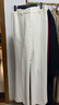 OVV【日本進(jìn)口三醋酸】秋冬熱賣(mài)女裝簡(jiǎn)約微喇休閑西褲 象牙白 M 曬單實(shí)拍圖