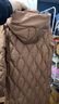波司登（BOSIDENG）【斷碼清倉】奧萊特價(jià)清倉秋冬鵝絨羽絨服女款商務(wù)長(cháng)款美拉德外套 拿鐵咖啡7601 S 160/84A 曬單實(shí)拍圖
