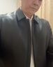 恒源祥真皮皮衣男中長(cháng)款翻領(lǐng)羽絨服內膽冬季新款加厚綿羊皮風(fēng)衣中年外套 曬單實(shí)拍圖