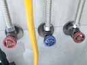 潛水艇（Submarine）F418M鋼琴鍵角閥黃銅洗衣機水龍頭陶瓷閥芯4分接頭帶止水針槍灰色 曬單實(shí)拍圖