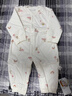 嬰兒夾棉連體衣春季男女寶寶哈衣爬服純棉服棉衣服秋冬裝加厚套裝 彩虹粉色 40克棉 （適合18-23度） 73cm 14-17斤 曬單實(shí)拍圖
