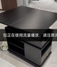 沙發(fā)邊幾可移動(dòng)茶幾小戶(hù)型客廳邊柜多功能茶桌升降折疊實(shí)木角幾 黑色 帶升降：700*400*546 曬單實(shí)拍圖