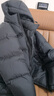 鴨鴨【255充絨】冬季加厚羽絨服男士新年短款面包服保暖極寒連帽外套 曬單實(shí)拍圖