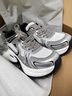 GG-CC【明星同款】月落星河銀色厚底老爹鞋女百搭秋季新款G23X4317 銀色 皮面 36 曬單實(shí)拍圖