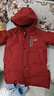 康博兒童羽絨服男童冬季新款中大童中長(cháng)款加厚保暖青少年童裝外套 紅色 140 曬單實(shí)拍圖