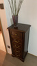 美式實(shí)木小斗柜小型收納柜儲物柜抽屜柜靠墻五斗柜沙發(fā)邊柜置物柜 小五斗柜/42*35*97CM 曬單實(shí)拍圖