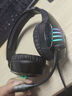 蘭士頓 電腦耳機有線(xiàn)雙插頭雙孔帶麥克風(fēng) 筆記本臺式機電競K歌游戲直播語(yǔ)音二合一 V6雙插頭-2M黑色 曬單實(shí)拍圖