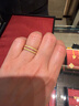 老鋪黃金古法手工足金指環(huán) · 和合1號紅寶石鉆戒 窄邊款12號金重約4.8g 曬單實(shí)拍圖