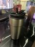 星巴克杯子高顏值銀灰色不銹鋼水杯保溫杯吸管杯保溫杯車(chē)載咖啡杯 500ml單杯 曬單實(shí)拍圖
