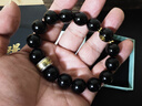 烏金黑曜石手串本命佛轉運情緒穩定男女十二生肖手鏈本命年禮物 生肖【羊猴】大日如來(lái) 14mm 曬單實(shí)拍圖