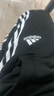 阿迪達斯（adidas）運動(dòng)褲男秋季防風(fēng)休閑衛褲健身跑步運動(dòng)褲 黑白收腿褲 M 曬單實(shí)拍圖