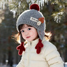 途尊兒童帽子秋冬季保暖加厚針織護耳帽男孩女寶寶可愛(ài)防風(fēng)百搭毛線(xiàn)帽 球頂蘑菇護耳爪爪【灰色】 帽圍45-52cm/參考年齡1歲-4歲 曬單實(shí)拍圖