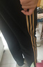 阿迪達斯（adidas）運動(dòng)褲男秋冬運動(dòng)戶(hù)外休閑衛褲跑步運動(dòng)褲 黑金收腿褲? 黑金 L 曬單實(shí)拍圖