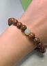戚小米金絲檀木手串盤(pán)玩男生本命年轉運珠手鏈檀香文玩佛珠木質(zhì)手串手持 珠徑8mm 曬單實(shí)拍圖