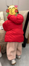 巴拉巴拉童裝兒童羽絨服紅色男童女童2025新款春裝拜年服國風(fēng)寶寶外套加厚 紅紅福獸60611-白鴨絨 90 曬單實(shí)拍圖