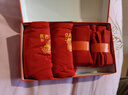 浪莎（LangSha）【馬年限定】本命年紅色女內褲襪子套裝紅色純棉抗菌新年禮物 曬單實(shí)拍圖