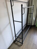 順優(yōu)加粗32管雙桿衣帽架臥室落地室內晾曬衣服架可移動(dòng)150黑色SY-445 曬單實(shí)拍圖