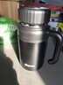 天喜辦公保溫杯商務(wù)帶把手帶濾網(wǎng)茶杯316不銹鋼水杯壺紳士黑1000ml 曬單實(shí)拍圖