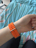 W&P新款適用蘋(píng)果手表表帶apple watch ultra3/2海洋硅膠雙扣回環(huán)表帶iwatch S11/10/9/8/SE 橙色45 曬單實(shí)拍圖