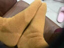 貓人加厚羊毛襪子男女款中老年人送爸媽奶奶保暖加絨松口不勒毛圈襪冬 【女襪-2雙】駝色+姜黃 均碼 【綿羊毛/鎖溫御寒】 曬單實(shí)拍圖