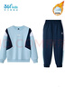 361°童裝男女童針織套裝年冬季新款通碼運動(dòng)套裝 機靈藍/可墨藍 160 曬單實(shí)拍圖