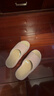 遠港亞麻拖鞋女室內家居家用四季防滑防臭布藝軟底棉麻木地板男春秋季 B款柔霧粉 36-37 (適合35-36腳) 曬單實(shí)拍圖