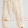 巴拉巴拉童裝寶寶長(cháng)褲加絨保暖束腳褲冬裝男童女童褲子萌趣運動(dòng)褲 奶白10501 110 曬單實(shí)拍圖
