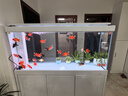 森森（SUNSUN）新款超白玻璃魚(yú)缸客廳大型底過(guò)濾生態(tài)水族箱家用龍魚(yú)缸【包安裝】 隔斷超白 升級底濾 1.5米42寬（三色可選） 曬單實(shí)拍圖