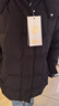 波司登（BOSIDENG）新款鵝絨羽絨服商場(chǎng)熱賣(mài)同款女短款新年騏驥紅保暖外套4148M 黑色8056 XL 175/96A 體重約130-140斤 曬單實(shí)拍圖