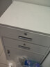 雙將文件柜鐵皮柜辦公室桌下抽屜儲物柜矮柜資料收納邊柜帶鎖小柜子 65高二抽白色 0.5mm標準款 曬單實(shí)拍圖